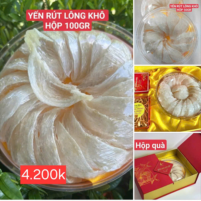 Yến sào rút lông nguyên tổ  QUẢNG NGÃI
