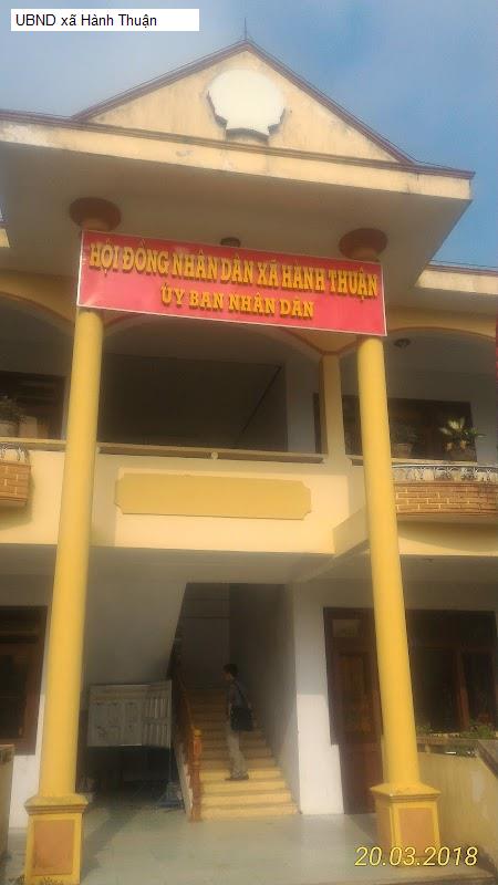 UBND xã Hành Thuận