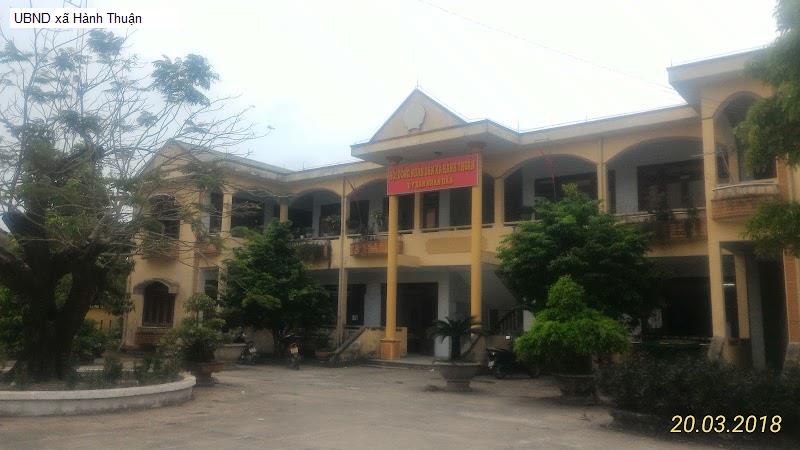 UBND xã Hành Thuận