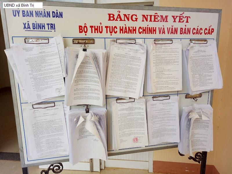 UBND xã Bình Trị