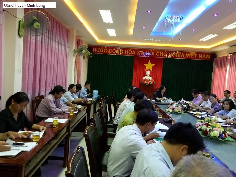 Ubnd Huyện Minh Long