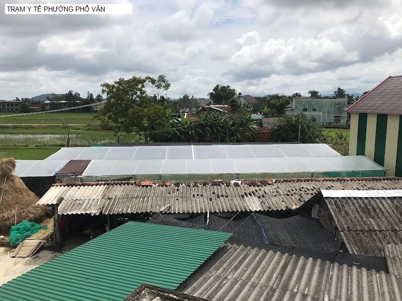 TRẠM Y TẾ PHƯỜNG PHỔ VĂN